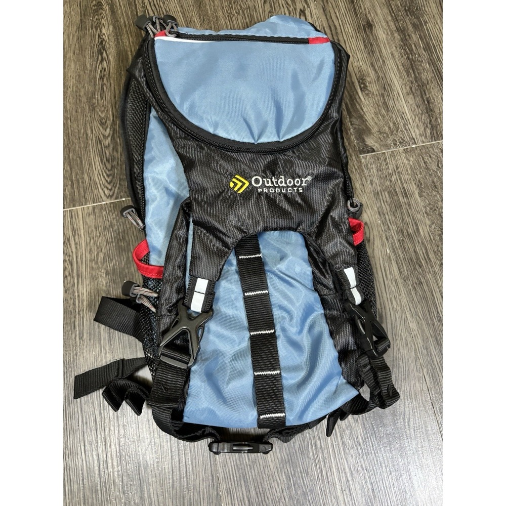 Outdoor Products 13L Hydration Backpack Blue Daypack W/ Water Bladder Reservoir